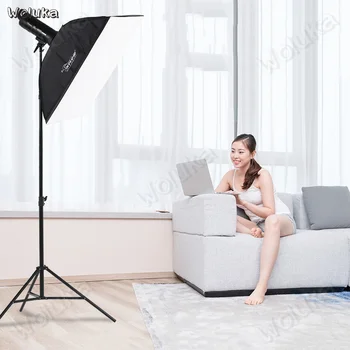 

200W LED photographic lamp double color temperature camera lamp with Light stand single lamp photo studio kit CD50 T02