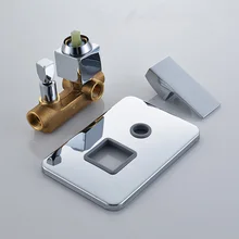 Опт и Розница настенный 2 способа душевой кран контрольный клапан одна ручка с переключателем хром