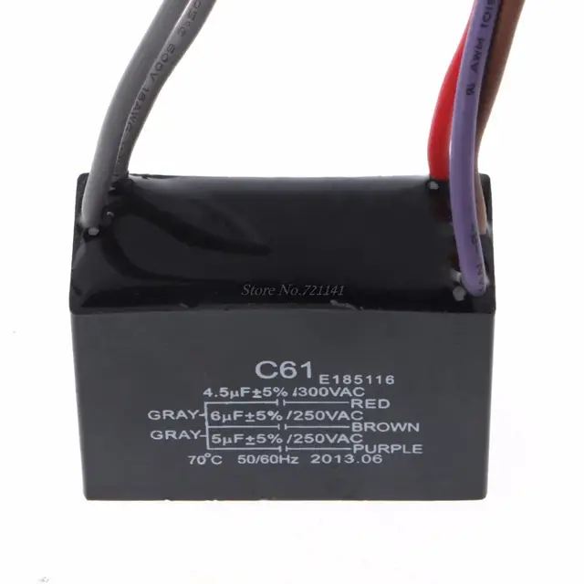 Online Shop Cbb61 Electrical Power Relay Connecting Capacitor 4 5