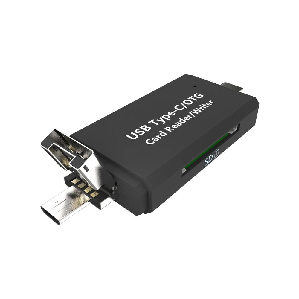 Распродажа USB-C type C/USB 2,0/Micro USB/OTG TF SD MMC кард-ридер для OTG телефона для Macbook для смартфонов ПК оптом