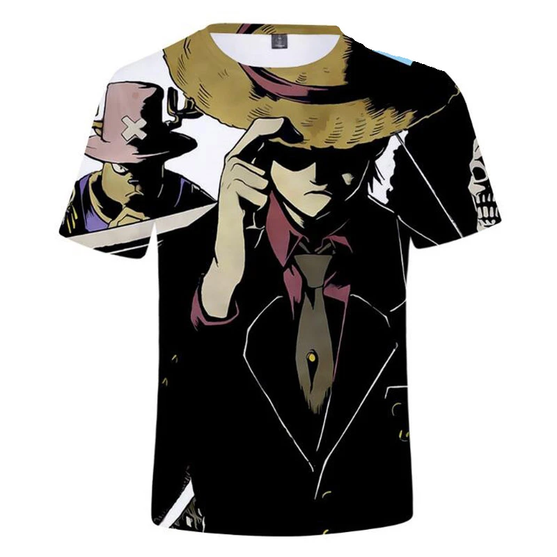 Hombres Moda 2019 Anime 3d Camiseta Hombres Dibujos Animados Una Pieza Impresion Camiseta Homme Harajuku Streetwear Hombre Camiseta Ninos Ropa Camisetas Aliexpress