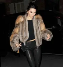 Top quality famous brand design women genuine mink fur coat New style fashion fur coat women coats with fox fur sleeve