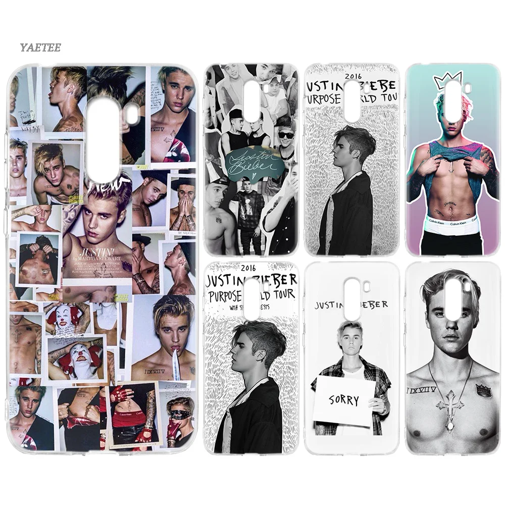 Fundas Silicone Phone Case For Xiaomi Xiomi Pocophone F1 Mi 8 SE lite 6 5 6X A1 A2 lite Note 3 Play Cover justin bieber World