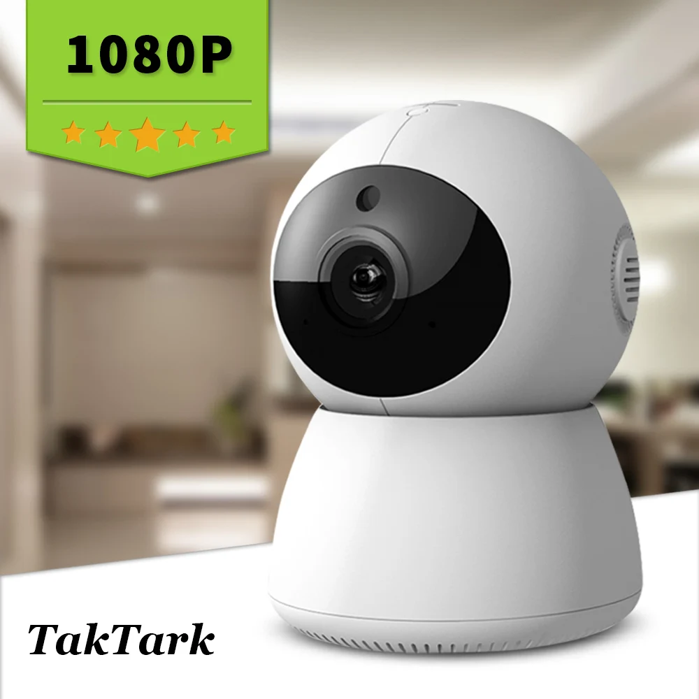 TakTark 1080P Беспроводная HD WiFi ip-камера видеонаблюдения для помещений Wi-Fi радионяня сетевая Няня няня Ночная безопасность мини