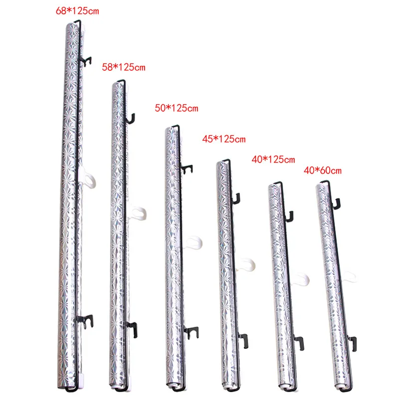 Автомобильный ролик солнцезащитной Шторки для лобового стекла, солнцезащитный козырек, Авто Телескопический ролик, изоляция затвора, выдвижной экран с защитой от УФ-излучения 58*125 см