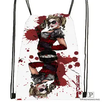 

Custom joker-batman-card@1 Drawstring Backpack Bag Cute Daypack Kids Satchel (Black Back) 31x40cm#2018612-01-(2)