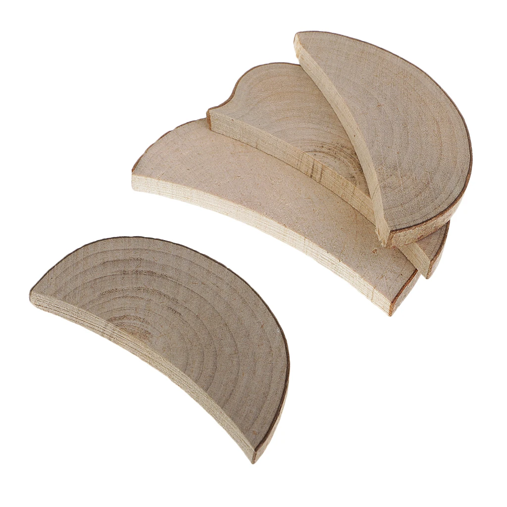 Assorted Sizes Rustic Wood Log Slices Discs Cutout Circle Semicircle Wood Disks Crafts Paint Decor For Wedding DIY Decorations