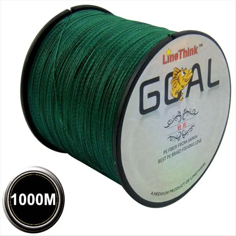 

1000M LineThink Brand Super strong Multifilament 100% PE Braided Fishing Line 8LB to 120LB Japan Quality Free Shipping