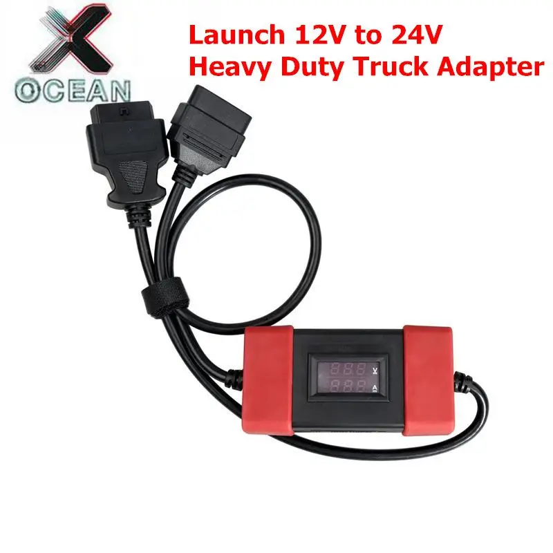 Koop 2019 hoge kwaliteit Launch 12V naar 24V Adapter Launch Heavy Duty Truck Diesel Adapter Kabel voor X431 Easydiag2.0  3.0 Golo Carcare