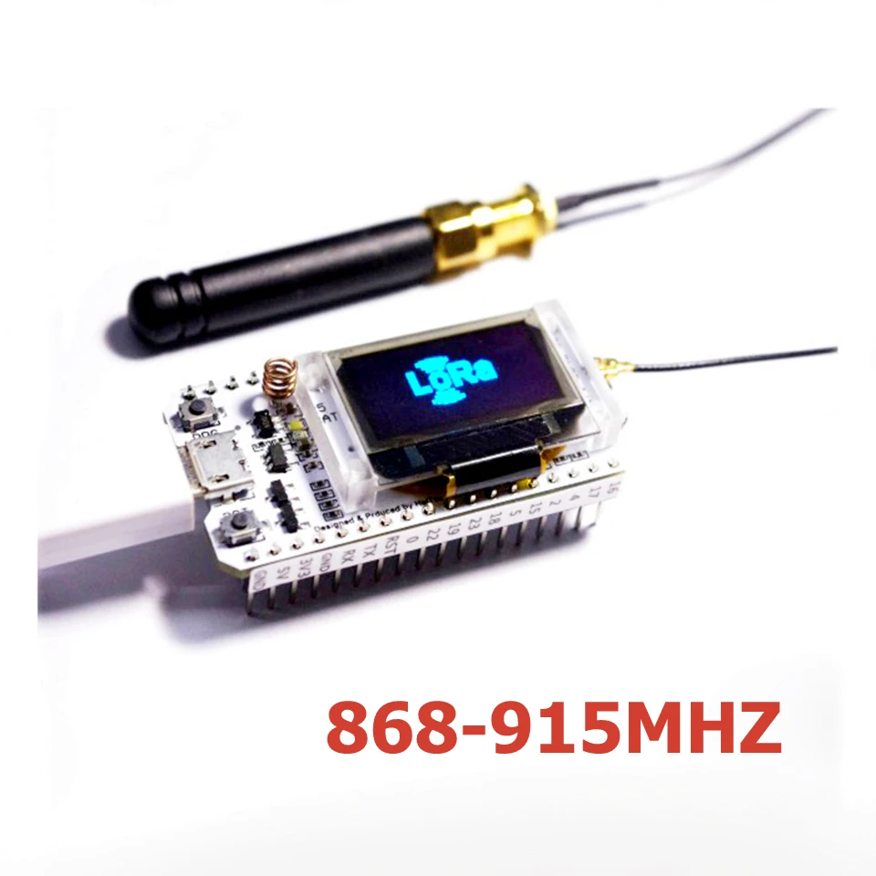 5 шт. 868 МГц/915 МГц LoRa ESP32 синий oled Wifi SX1276 модуль IOT макетная плата с антенной для Arduino