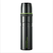 ONEDAY 750 ml edelstahlvakuumflasche outdoor auto reise staight thermos mit der guten quanlity tuch tasse tasche freies verschiffen