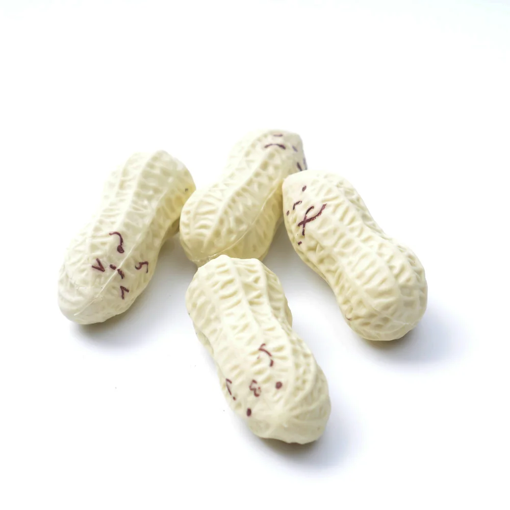 4pcs/set New Cute Kawaii Peanut Rubber Eraser Lovely Cartoon Smile