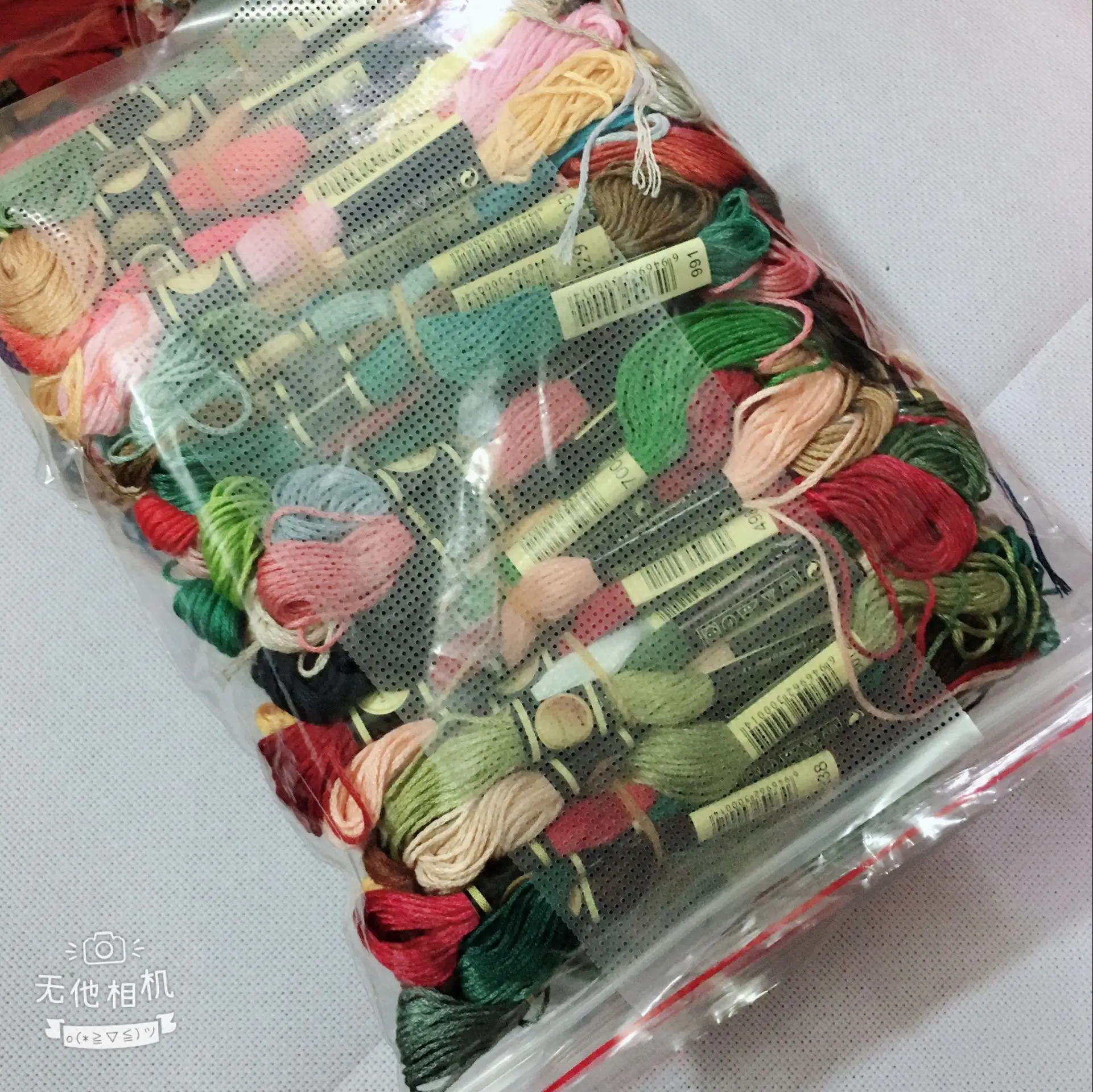 

Choose CXC Threads Number Total 100 Skeins Thread +your colors Embroidery Cross Stitch Floss+20*10CM water soluble canvas Gift 3