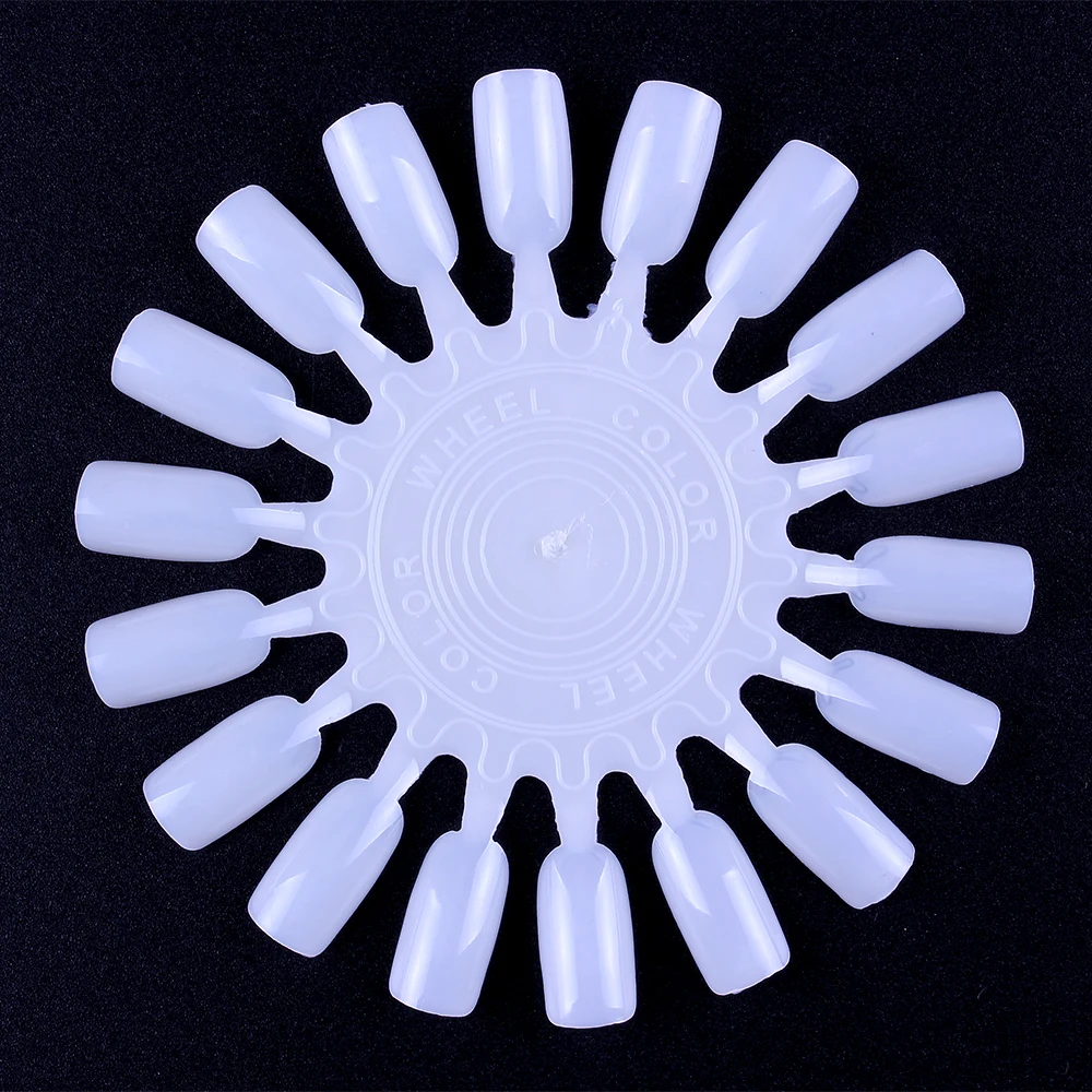 SVKDR Flash Nail Tips UV Gel Polish Color Display Wheel Style Color