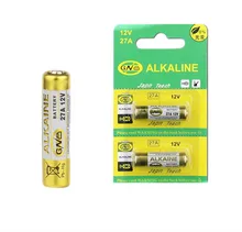 Pilha alcalina seca de 27a 12v 27ae 27mn a27 gp27a a27bp v27a vr27 l828 2 peças alarme de carro, walkman, carro de controle remoto etc