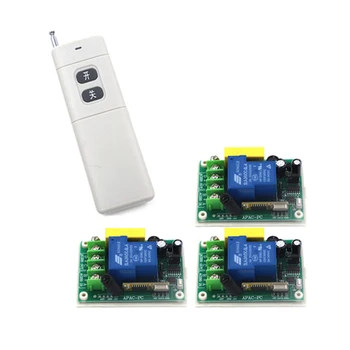 

220V 30A Single channel remote control switch 1 remote+ 3 receiver for door window wireless remote control 4166