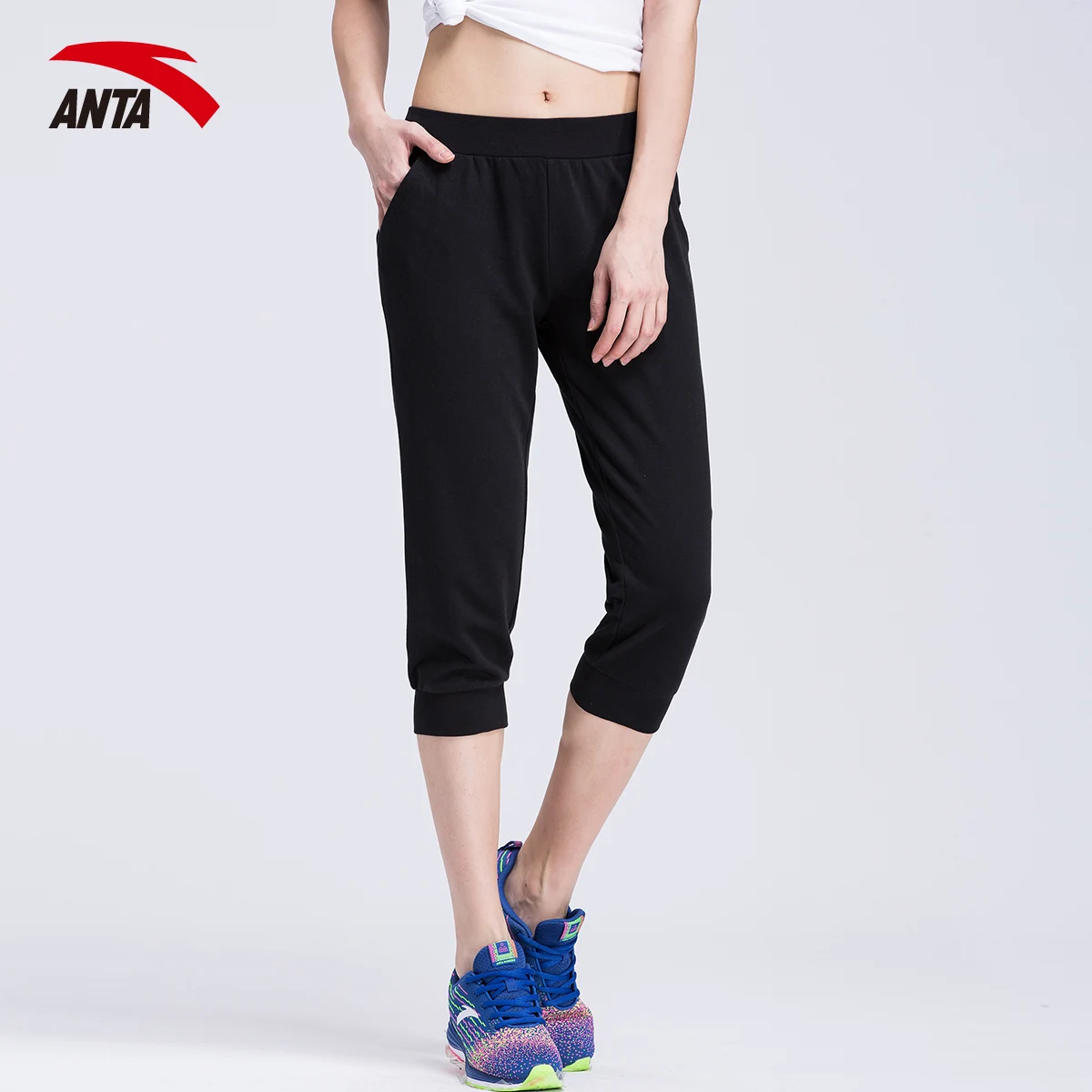 anta knit track pants