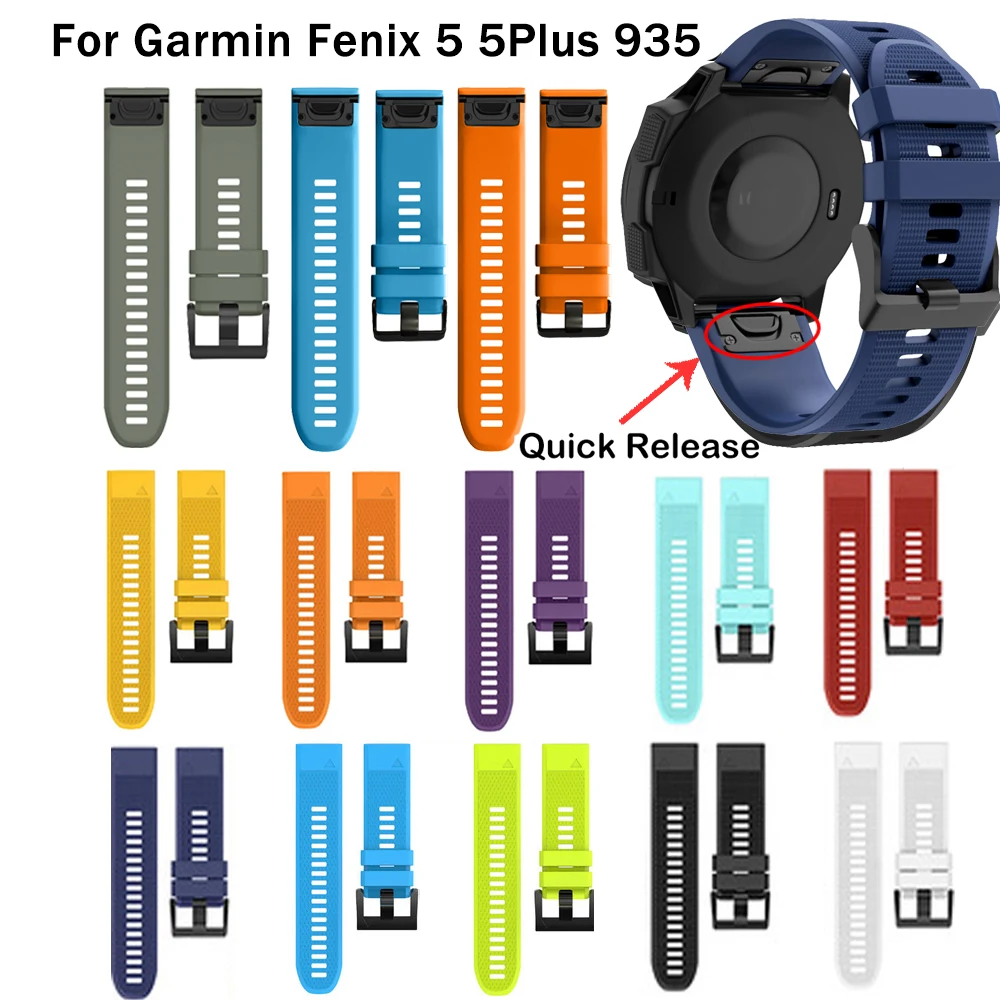 22 мм ремешок для часов быстросъемный Garmin Fenix5/5 Plus Easyfit наручный Forerunner 935