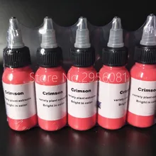 5 шт. Малиновые цвета татуировки чернила Перманентный макияж Пигмент 30 мл/бутылка(1 унции) Краска для татуажа набор для татуаж тела
