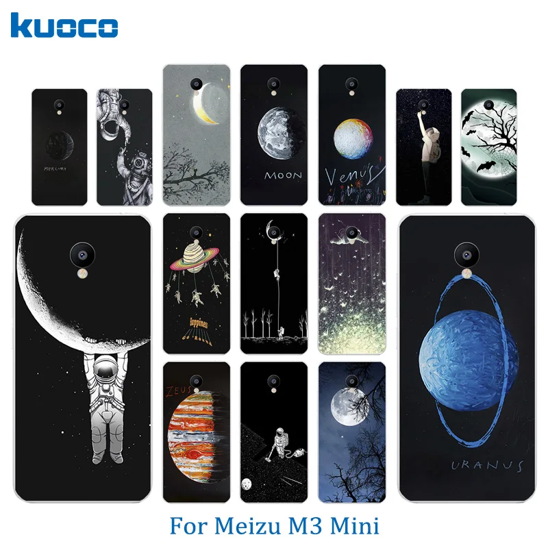 Чехол для телефона Meizu M3/Meizu M3 Mini силиконовый чехол M3S/Meizu M3S прозрачный космический