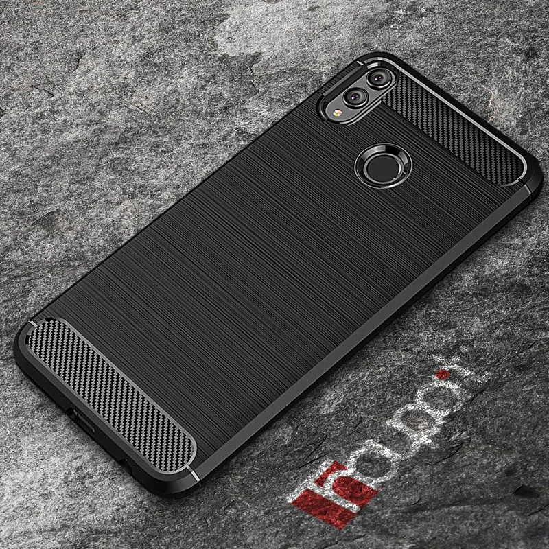 Силиконовый чехол для Huawei Honor 8X 8 Lite чехлы из углеродного волокна мягкий