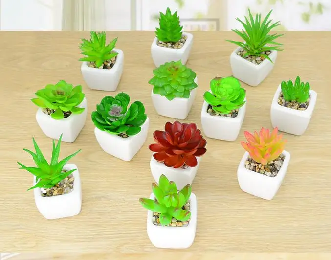 Decoration Crafts Figurines Miniatures Artificial simulation PVC Green