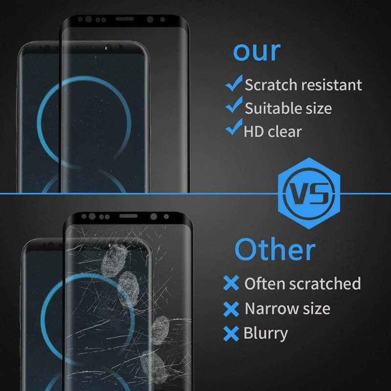 3D полное покрытие закаленное стекло для Samsung Galaxy S8 Plus + G955F G955FD G955W Защита экрана 6 2