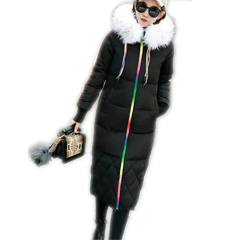 FTLZZ 2018 Winter Women Hooded Coat Thicken Warm Jacket