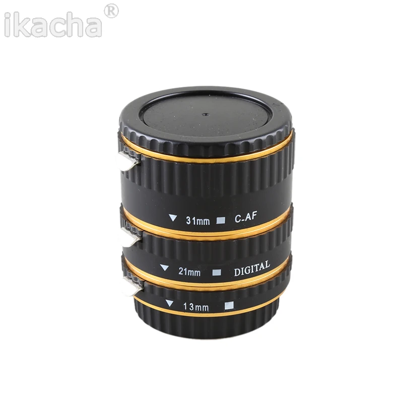 Metal Mount Auto Focus AF Macro Extension Tube Ring