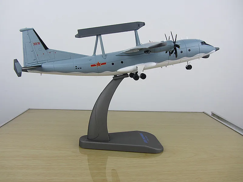 1/100 Scale Военные Модели игрушки Китай KJ200 АВАКС самолета литья под давлением Металл самолета Модель игрушки для коллекции, подарок, украшение