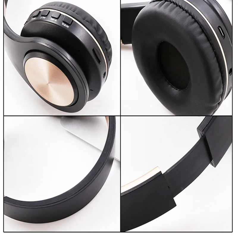 Tourya A1 Bluetooth 5.0 Wireless Headphone With HD MIC Headset Support Tf card Earphone Adjustable Foldable Headphone For phone