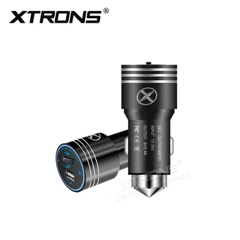 

XTRONS CA/ITR/FMBT01 FM Transmitter Hands-free Call Safety Hammer Wireless Bluetooth Car Charger
