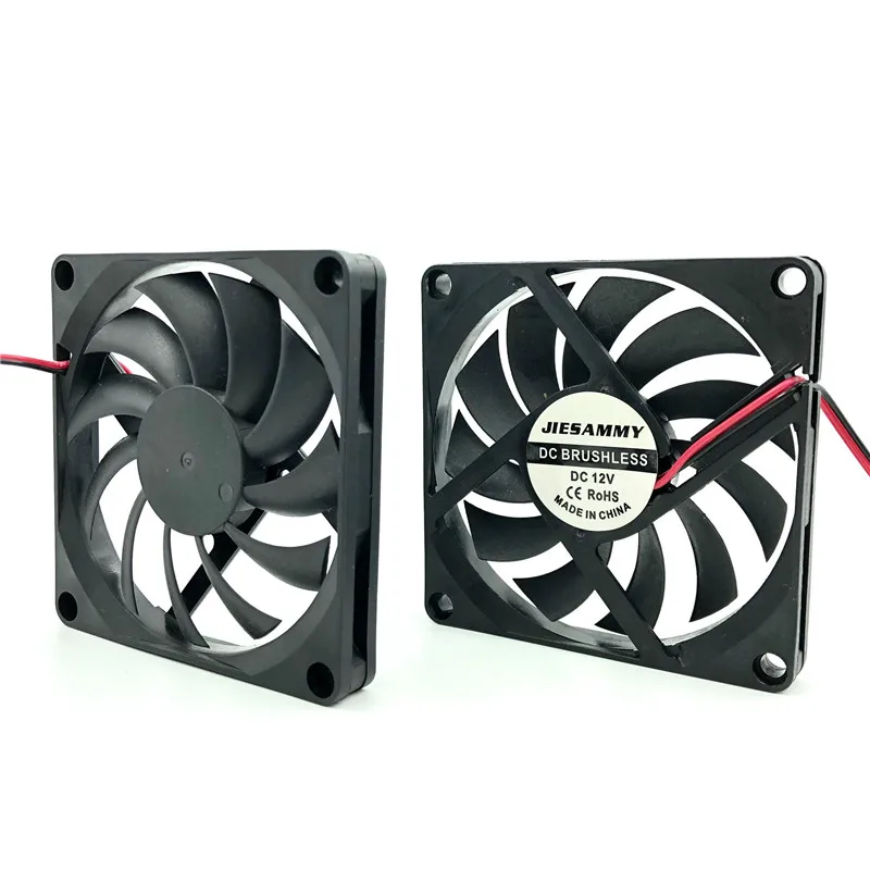 Cooling CPU Computer Fan Ball Bearing Sleeve Bearing 25×10mm DC Brushless T2