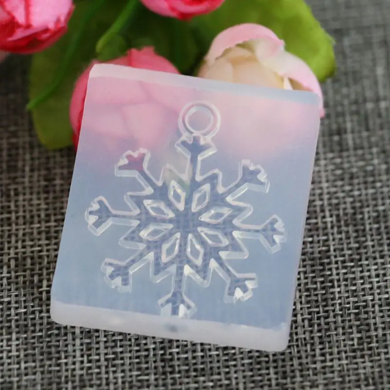 Silicone Mold Snowflake DIY Crafts Jewelry Making Pendant Epoxy Resin