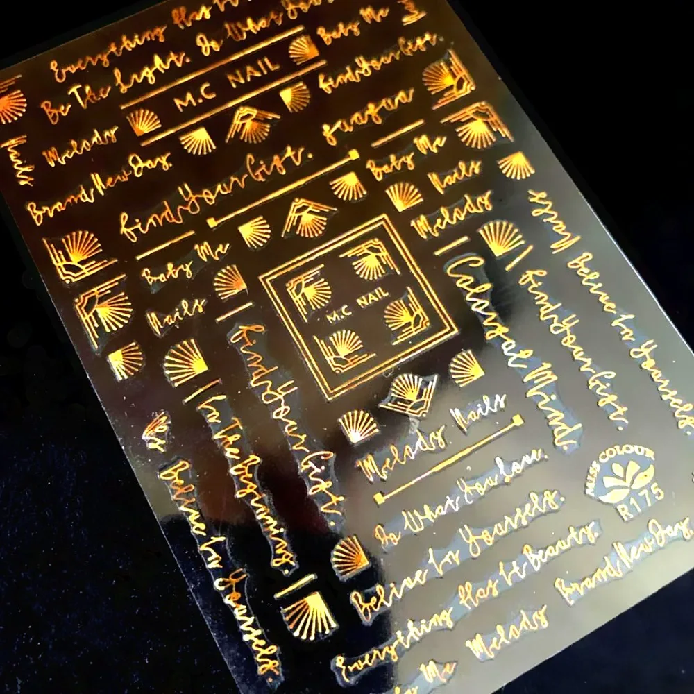 

Hanyi series Geometric triangle line R-175 3d nail art stickers decal template diy nail tool decorations