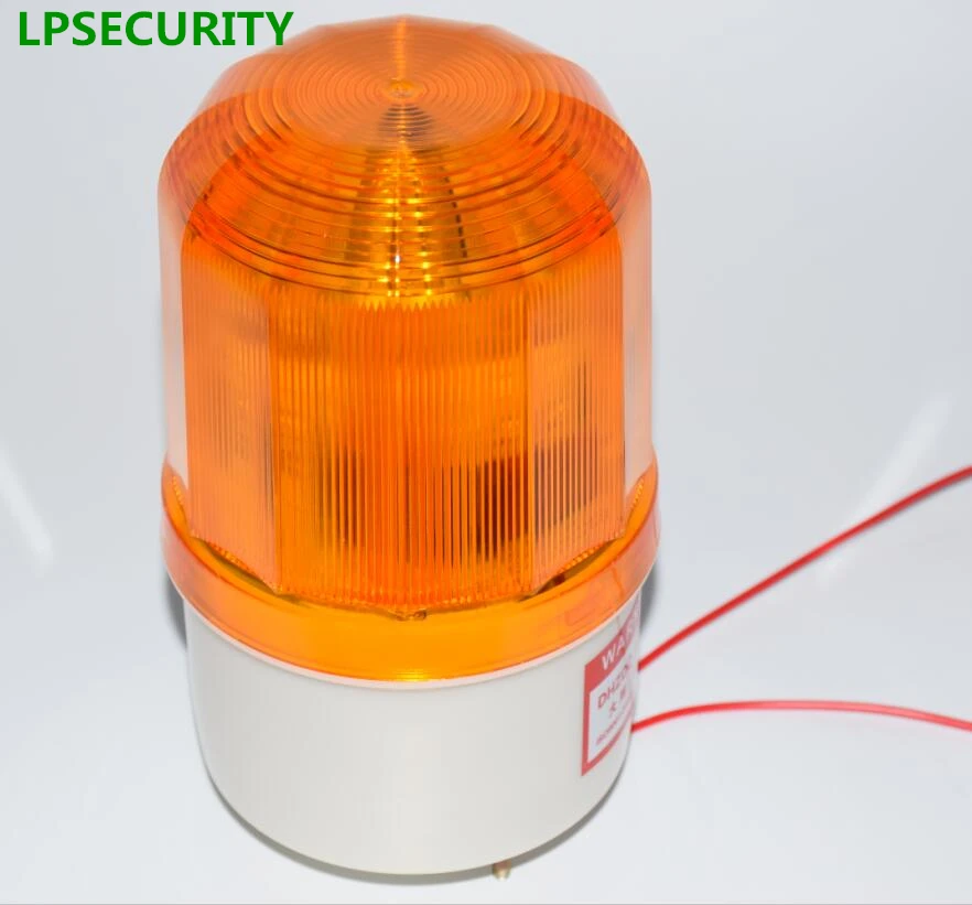 LPSECURITY waterproof outdoor LED lamp beacon red alarm flashing 90dB