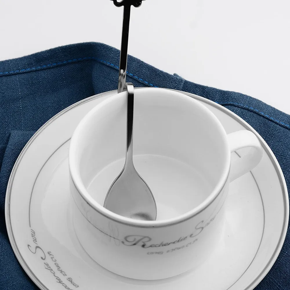 Из нержавеющей стали практичная металлическая чайная кофейная бабочка в форме сердца подвесные ложки Удобная Ложка# T2