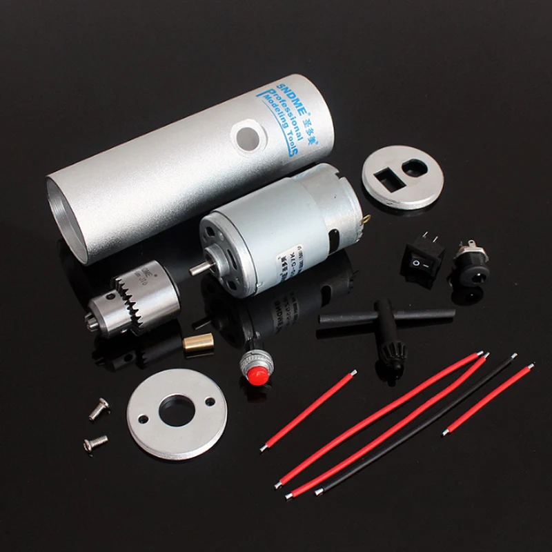 555 aluminum alloy electric drill shell kit with point switch motor micro model assembly DIY hand drill accessories 555 aluminum alloy electric drill shell kit with point switch motor micro model assembly DIY hand drill accessories