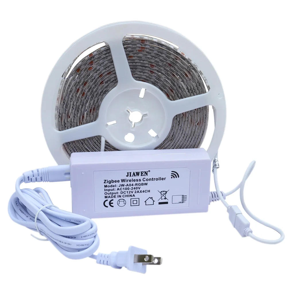 Светодиодная лента Zigbee RGB RGBW + блок питания и котроллер работают с основным мостом