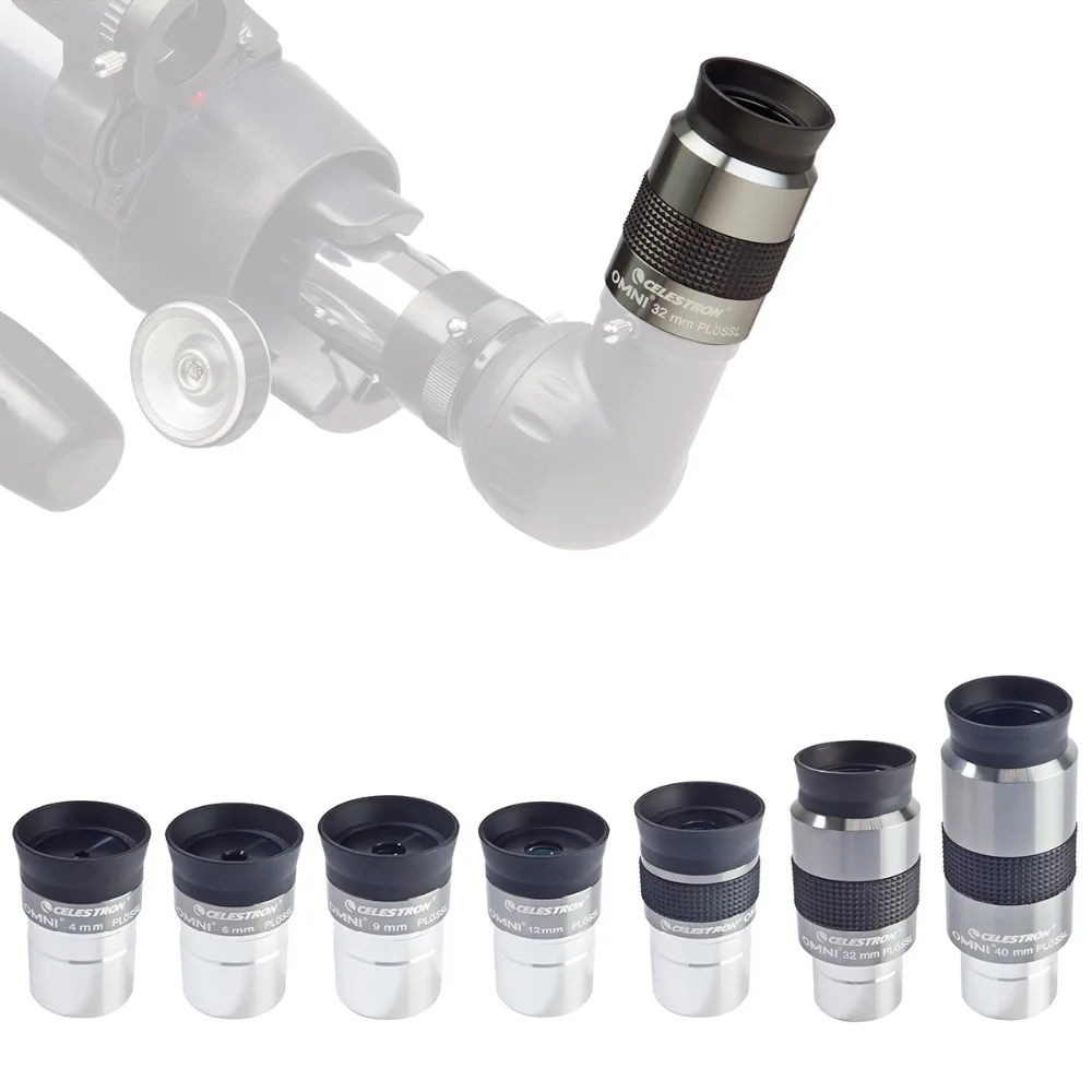 Окуляр Celestron OMNI PLOSSL 4 мм 6 9 12 15 32 40 2x линзы Барлоу элементные для 1 25 дюймовых