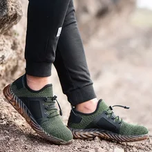 купить! Adisputent Мужчины Steel Toe Work Safety Shoes Спортивные Повседневные Кроссовки Нескользящие Удобна