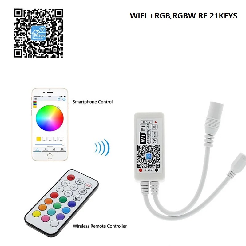 Мини пульт дистанционного управления 12 в пост. Тока WiFi RGB|wifi rgb controller|rgb controllerrgb