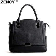 ZENCY, брендовые, модные, натуральная кожа, сумки-тоут, Воловья кожа, женская сумка-мессенджер, повседневная сумка на плечо