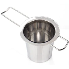 Нержавеющая сталь сетчатый фильтр Чай заварки Многоразовые Фильтр Кухня гаджета Инструмент Посуда Аксессуары HG7466