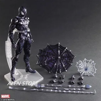 

ALEN Spiderman Action Figure Play Arts Kai Spider Man 270MM Anime Model Toys Superhero Playarts Spider-Man
