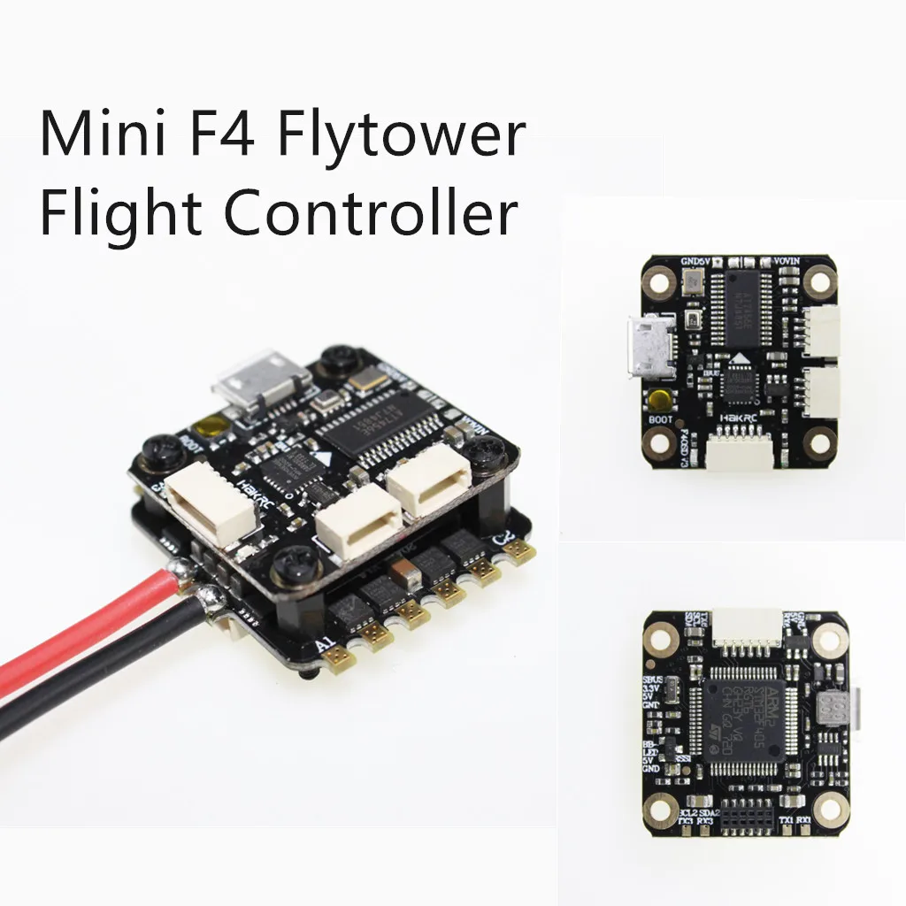 

MUQGEW HAKRC MiniF4 Flytower Flight Controller OSD BEC 20A 4IN1 ESC for RC FPV Drone
