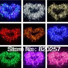 Партия из 2 предметов гирлянды светодиодные возможностью погружения на глубину до 30 м 300 светодиодов декоративные рождественские фонарики AC220V с контроллером и штепсельная вилка