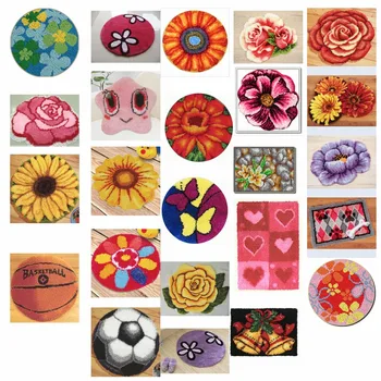 

ANIMALS 1 shipping Latch Hook Kit Rug Cushion Pillow Mat DIY Craft Flower Cross Stitch Needlework Crocheting Rug Embroidery