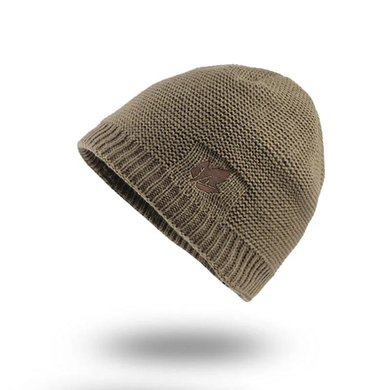 [FLB] Skullies Beanies Winter Knitted Hat Beanie Scarf Men Winter Hats For Men Women Caps Gorras Bonnet Mask Brand Hats F18034 - Цвет: Khaki hats