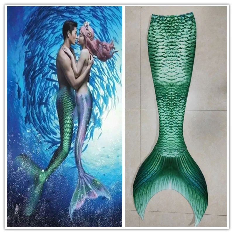 

3pcs/set Kids Adult Swimmable Mermaid Tail With Monofin Bikini Swimsuit Beach Vacation Photos Props Cospaly Costume Custom Made